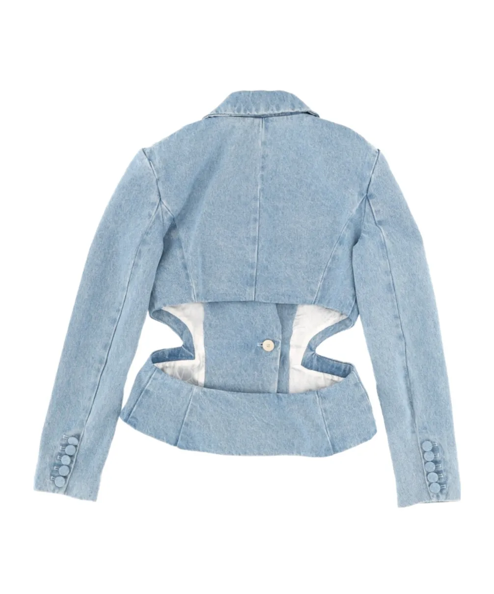 Nina Ricci Cutout Denim Jacket