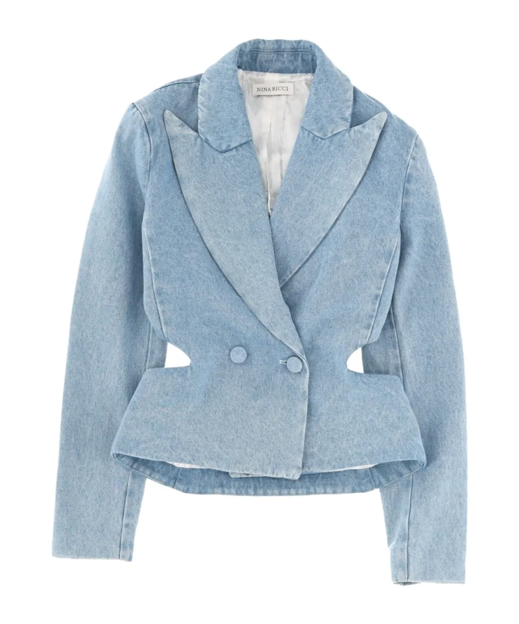 Nina Ricci Cutout Denim Jacket