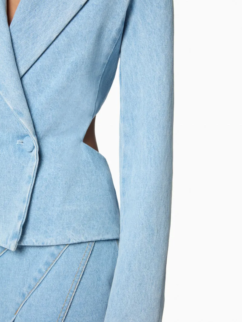 Nina Ricci Cutout Denim Jacket
