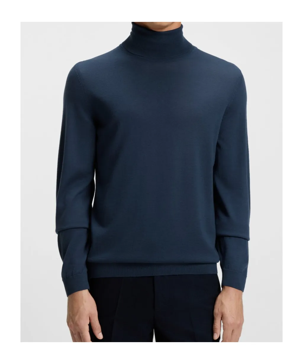 Turtleneck Ribbed Sweater