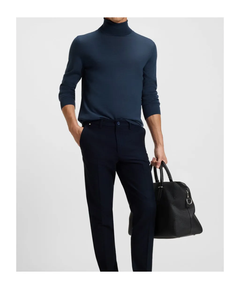 Turtleneck Ribbed Sweater