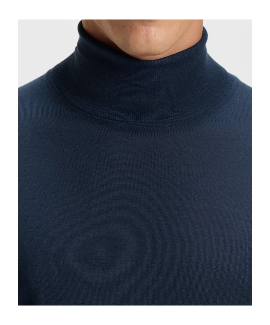 Turtleneck Ribbed Sweater