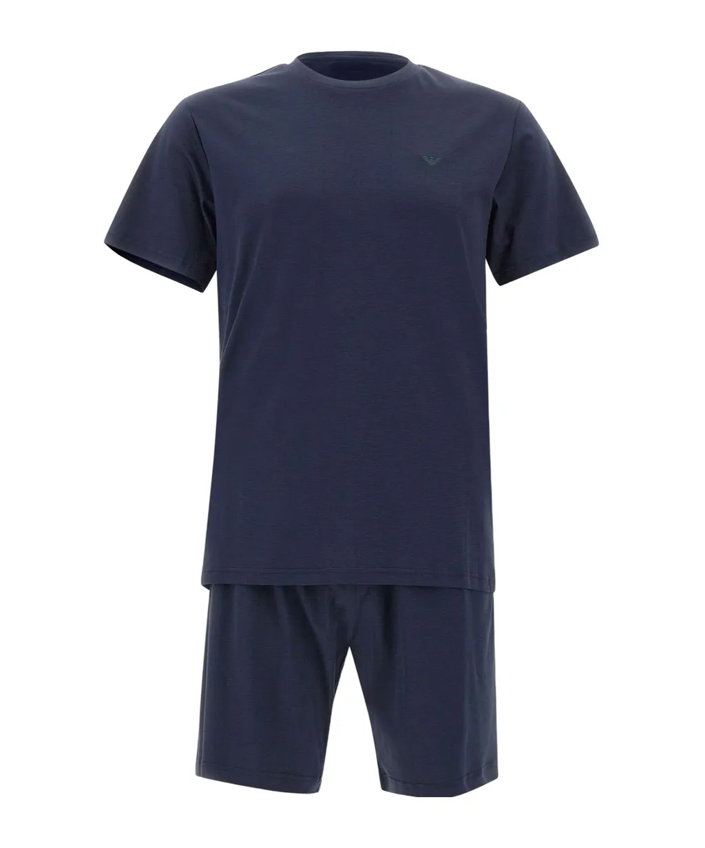 Two-Piece Pajamas Set: T-Shirt And Shorts