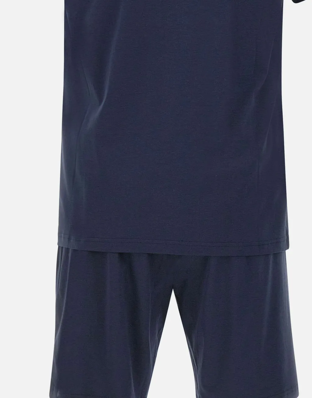 Two-Piece Pajamas Set: T-Shirt And Shorts