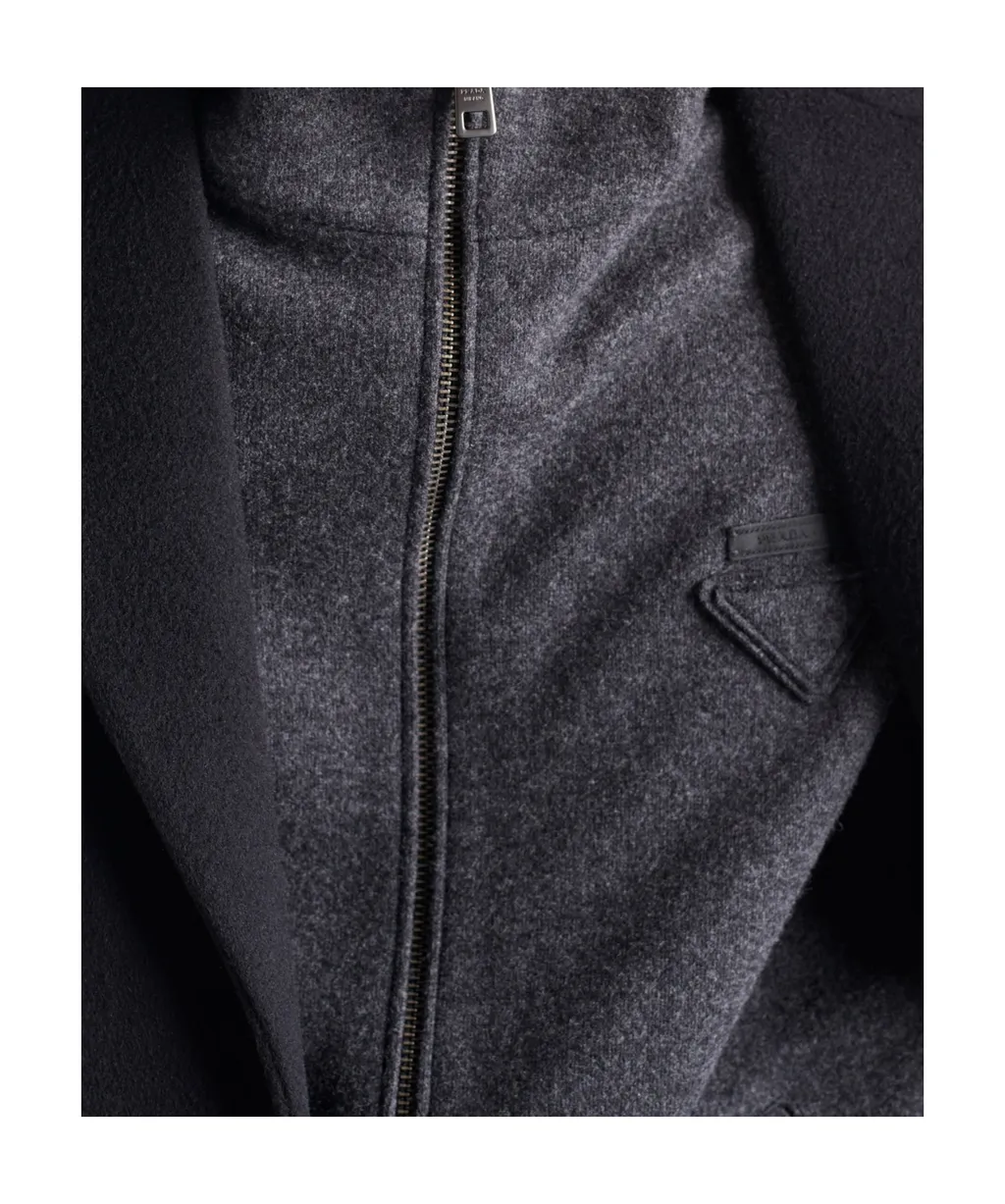 Wool And Cashmere Zipper Vest