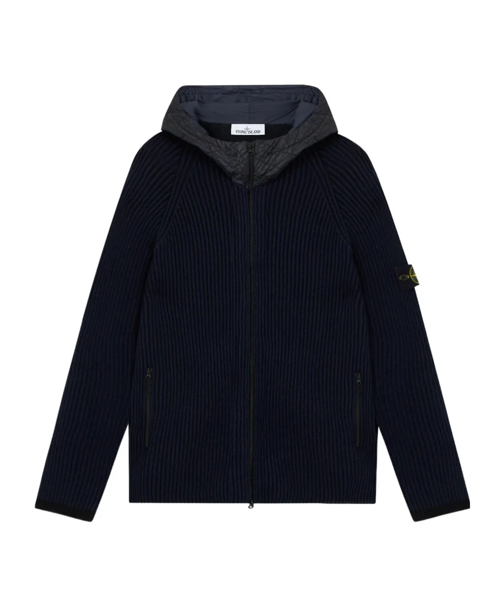 Hooded Zip-Up Jumper With Pockets And Raglan Sleeves