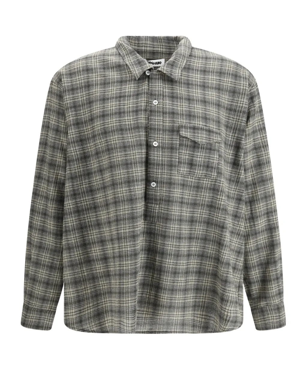 Plaid Long-Sleeved Shirt