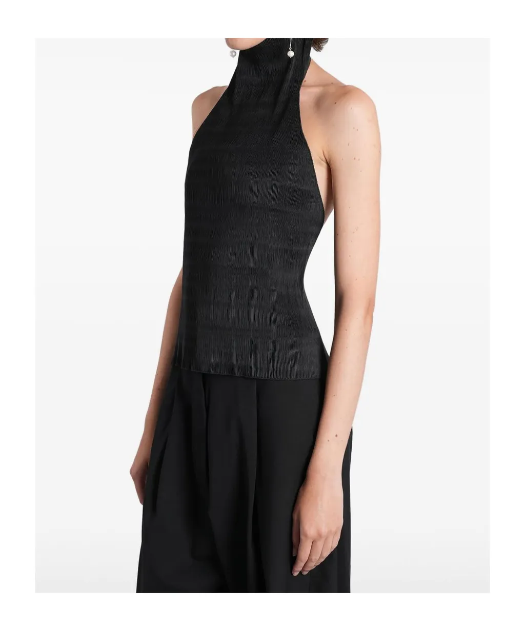 Open-Back Textured Top