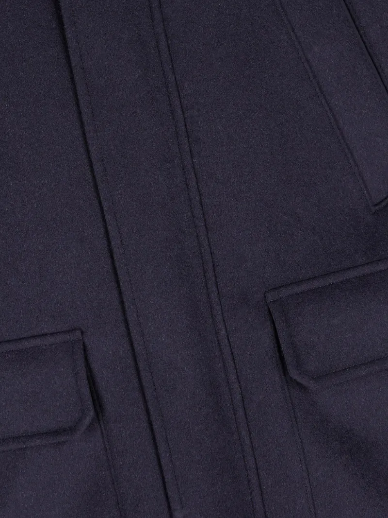 Zegna High Neck Long Sleeved Jacket