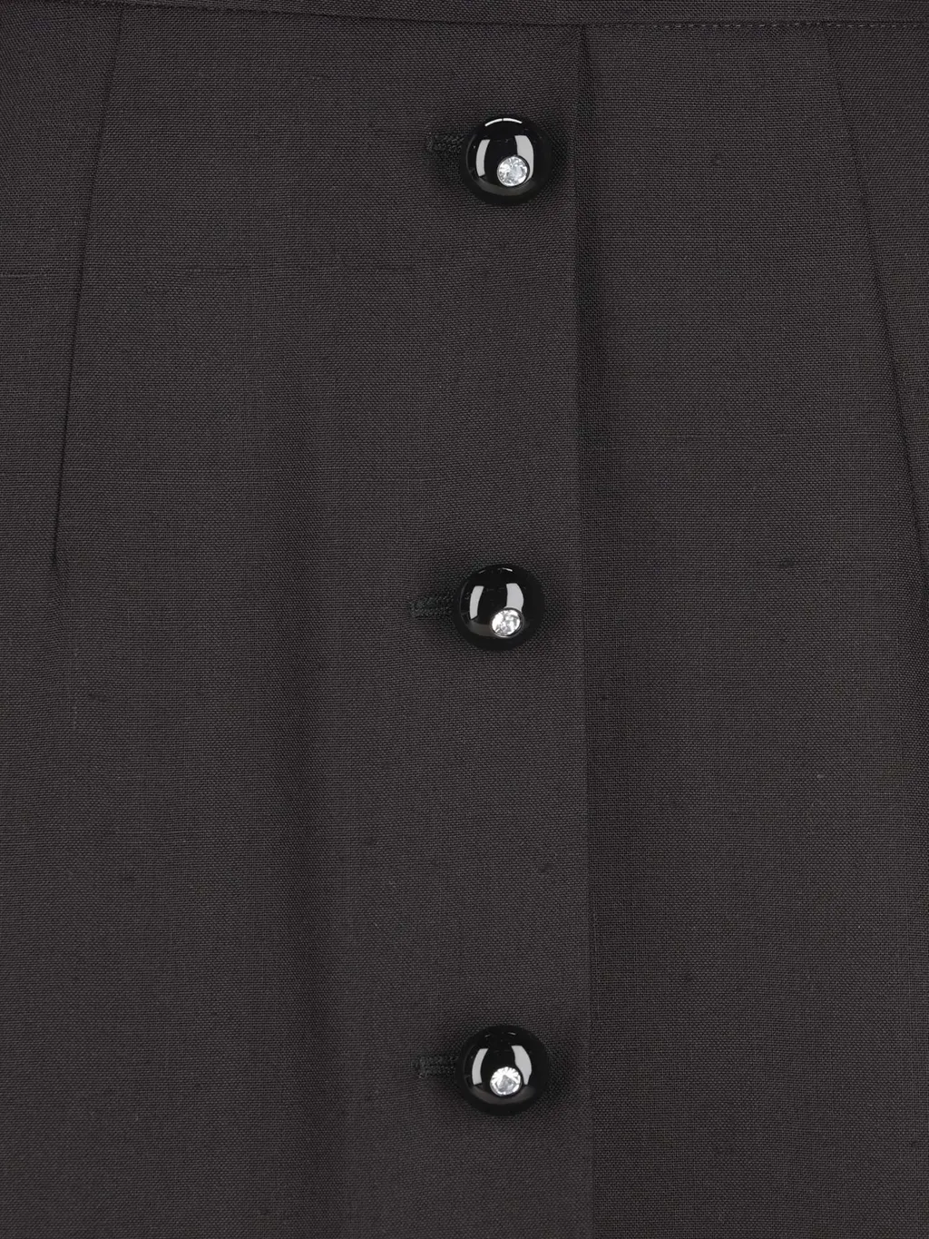 Valentino Shearling Trim Skirt