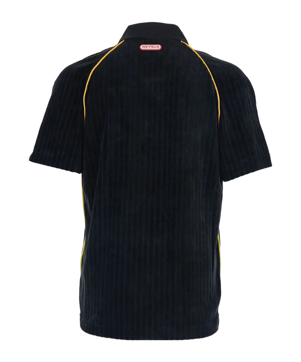 Corduroy Short-Sleeved Polo Shirt