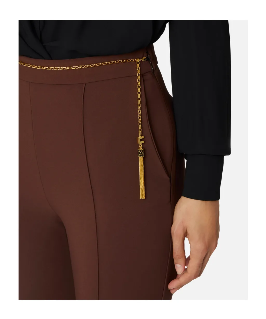 Elisabetta Franchi Chain Detailed Trousers