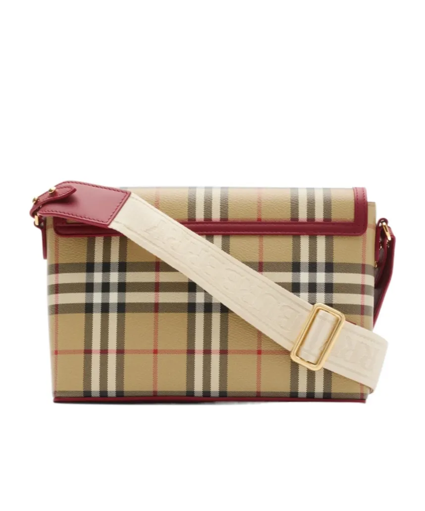 Burberry Checked Note Crosssbody Bag