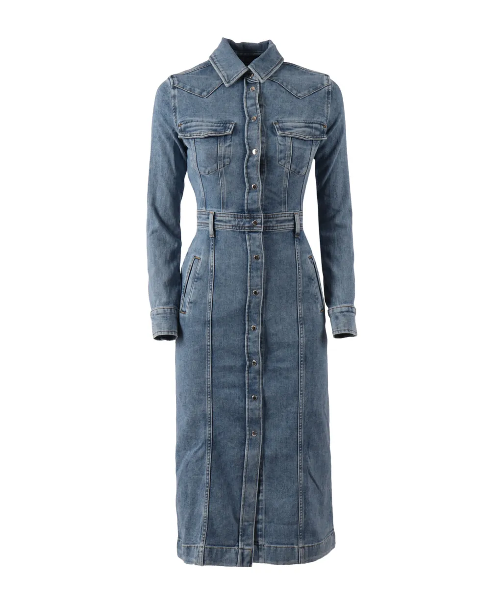 Button-Up Midi Dress