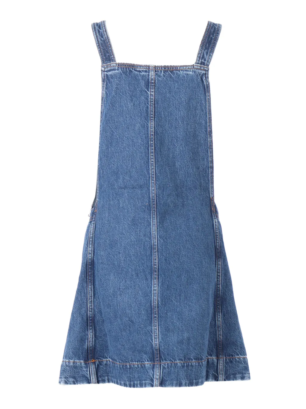 Back-Belted Denim Dress