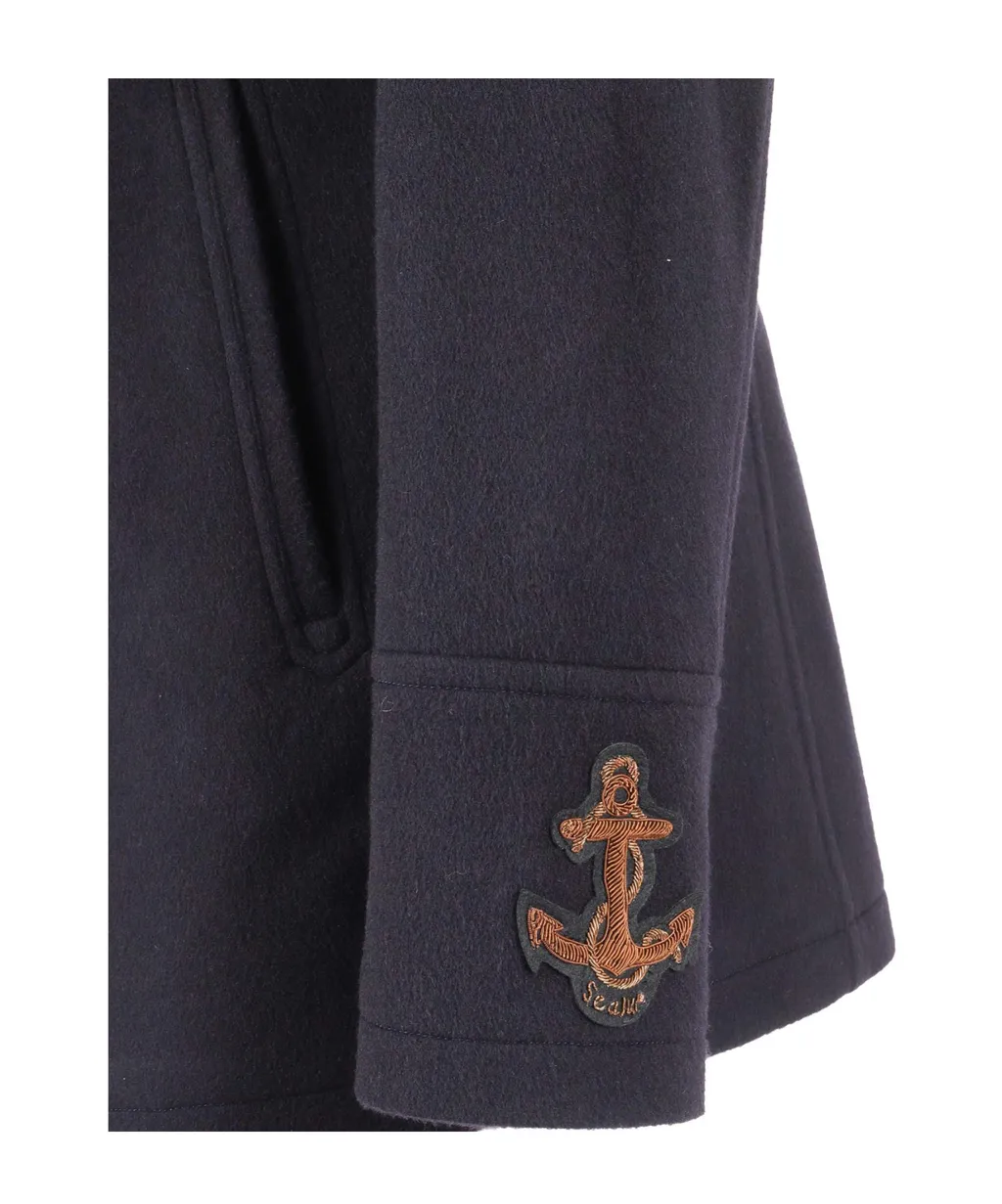 Amalfi Buttoned Peacoat