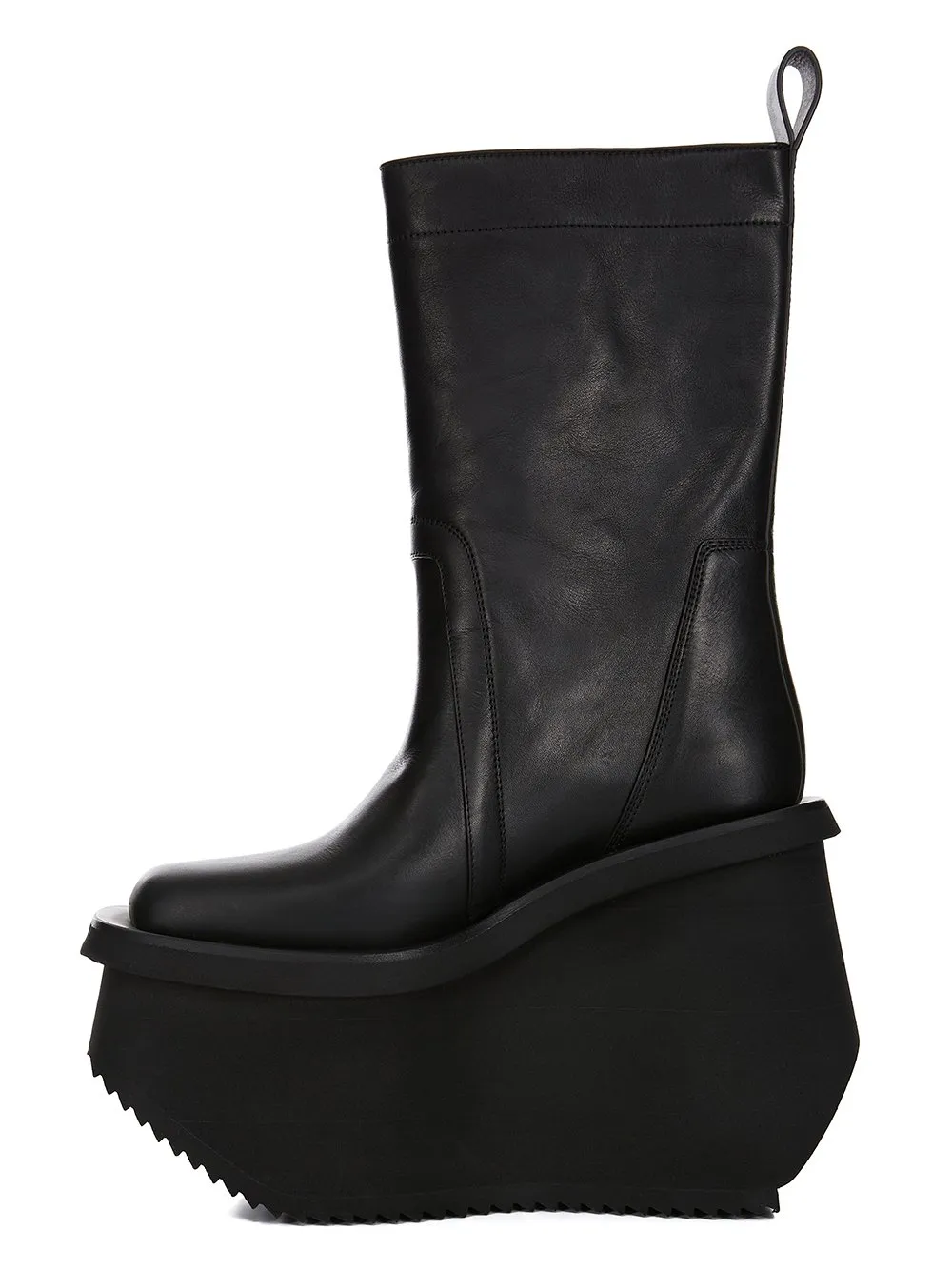 Rick Owens Round Toe Platform Boots