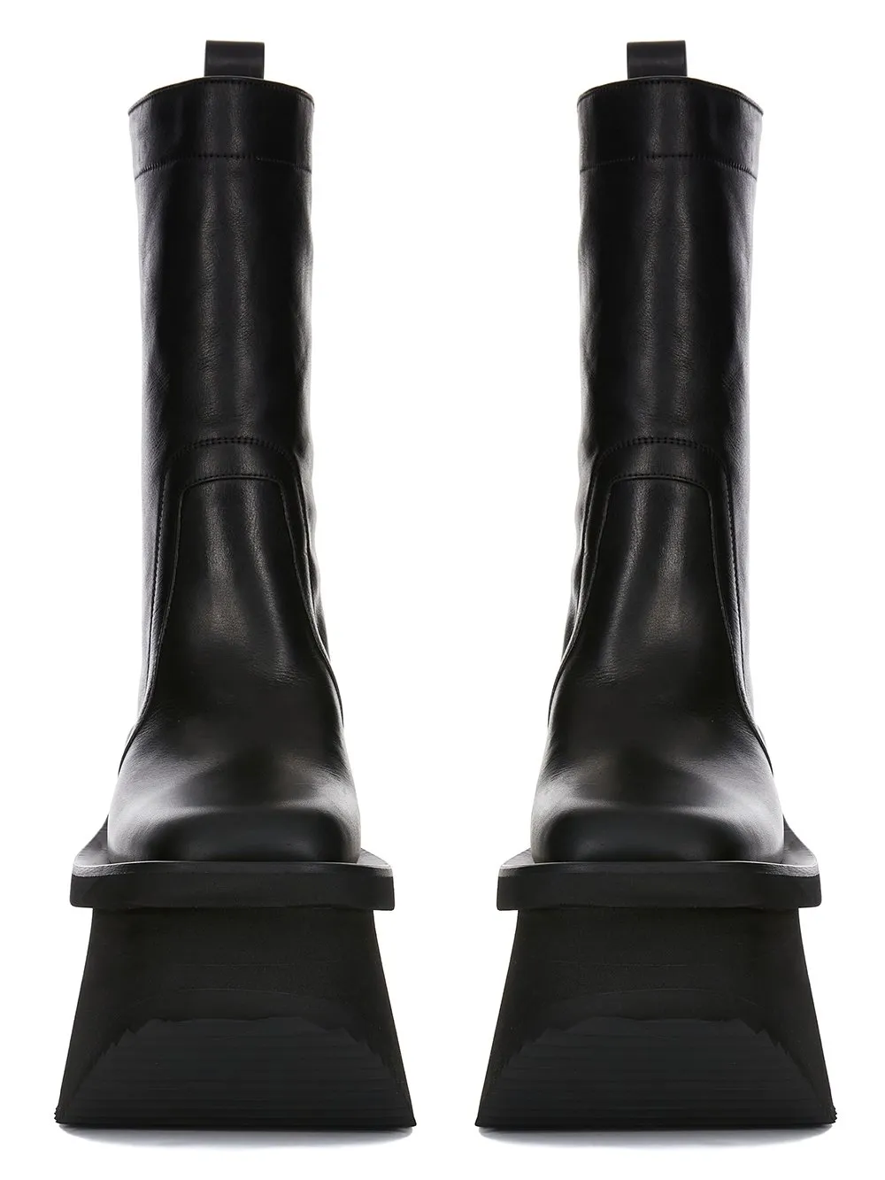 Rick Owens Round Toe Platform Boots