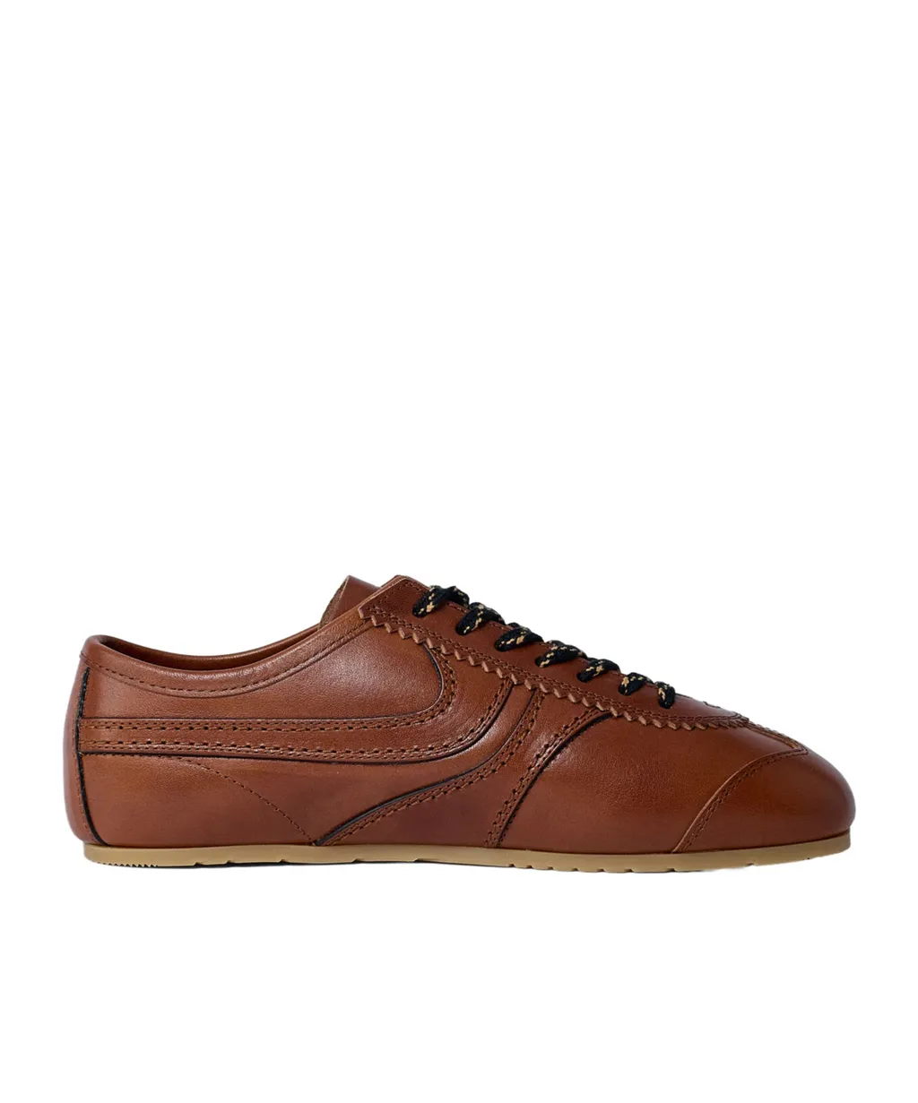 Dries Van Noten Almond Toe Lace-Up Sneakers