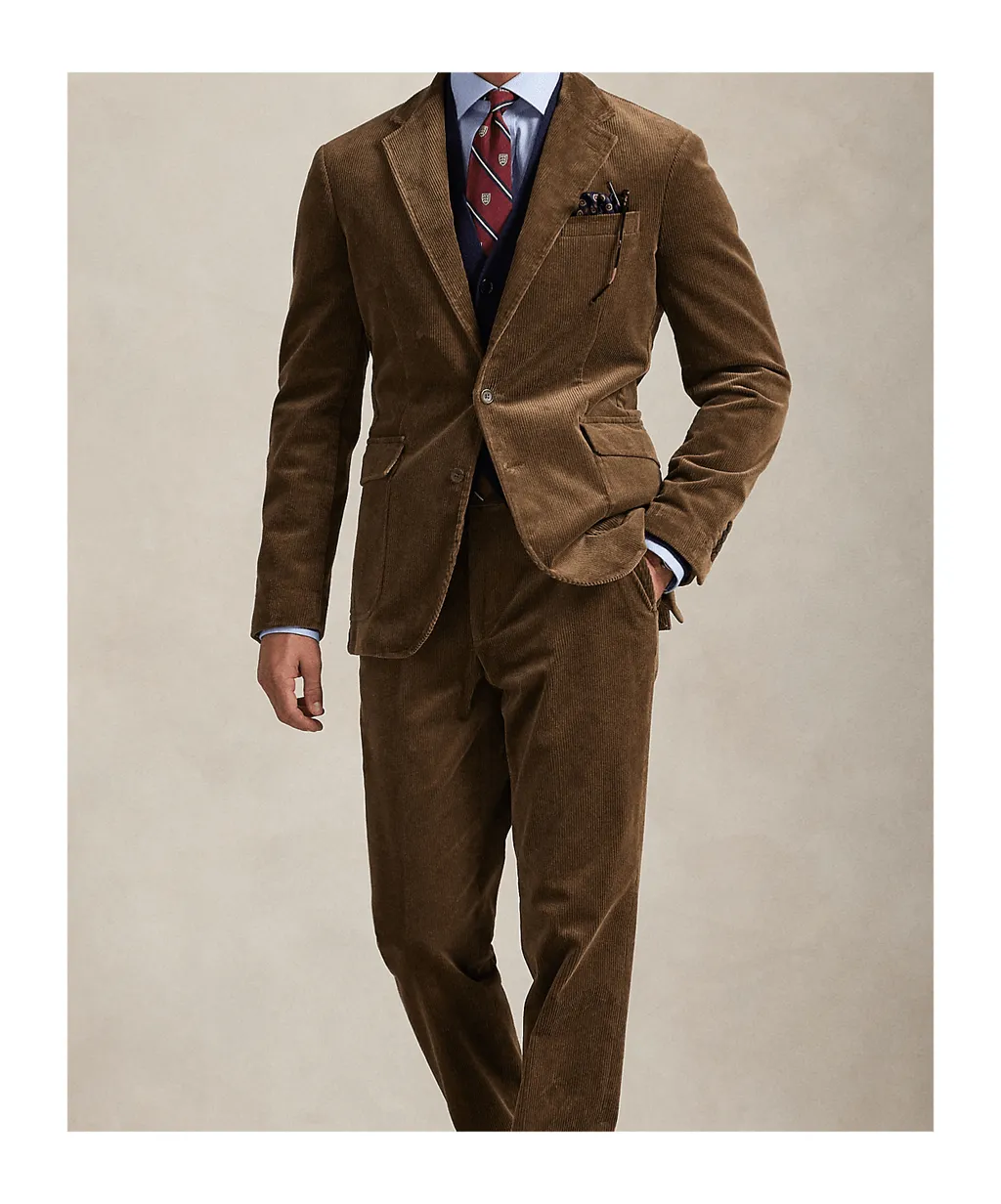 Corduroy Single-Breasted Blazer