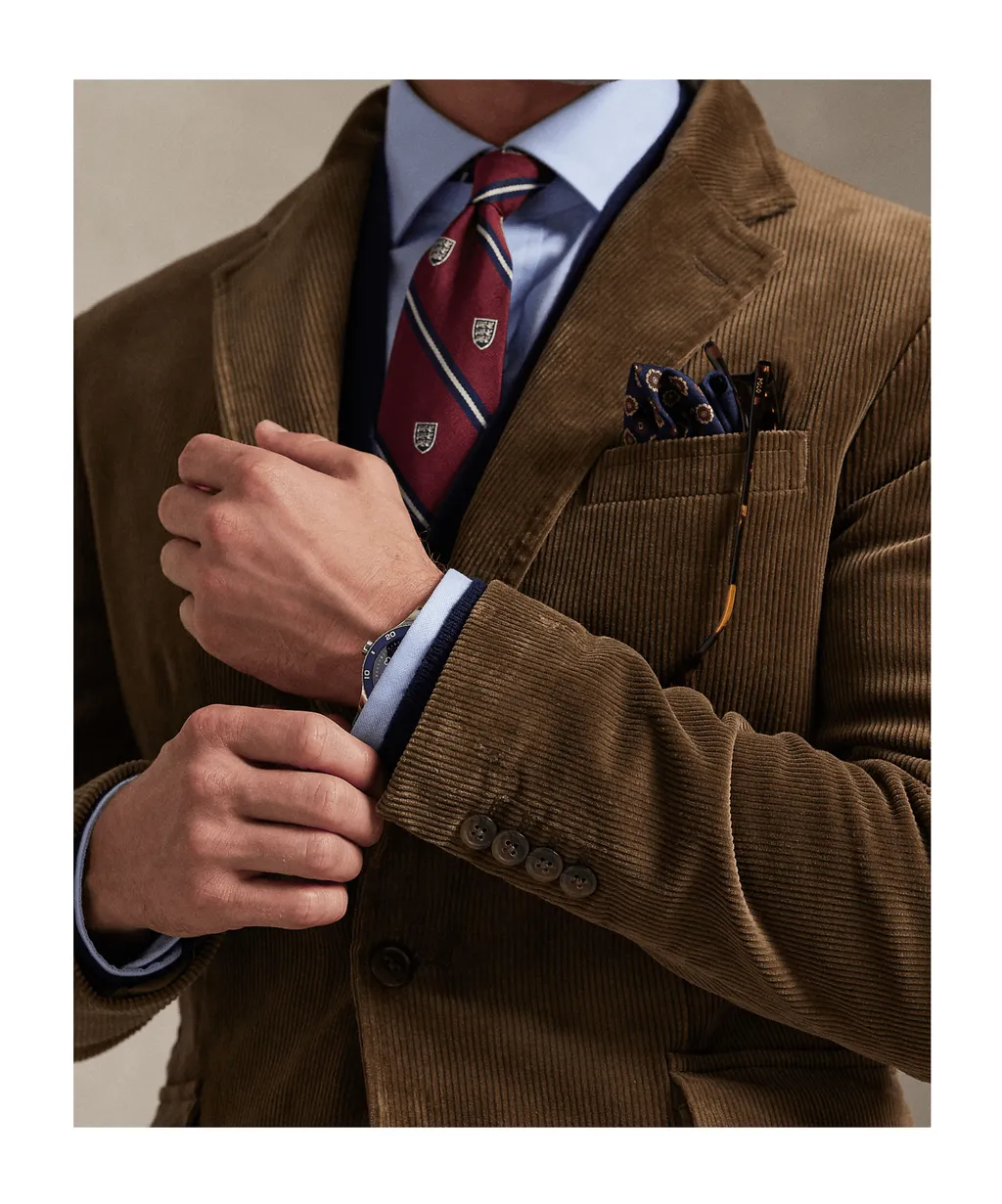 Corduroy Single-Breasted Blazer