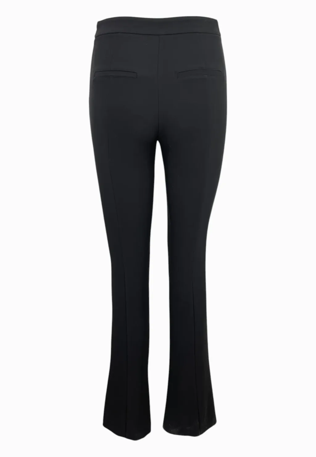 Zip-Fly Flared Trousers