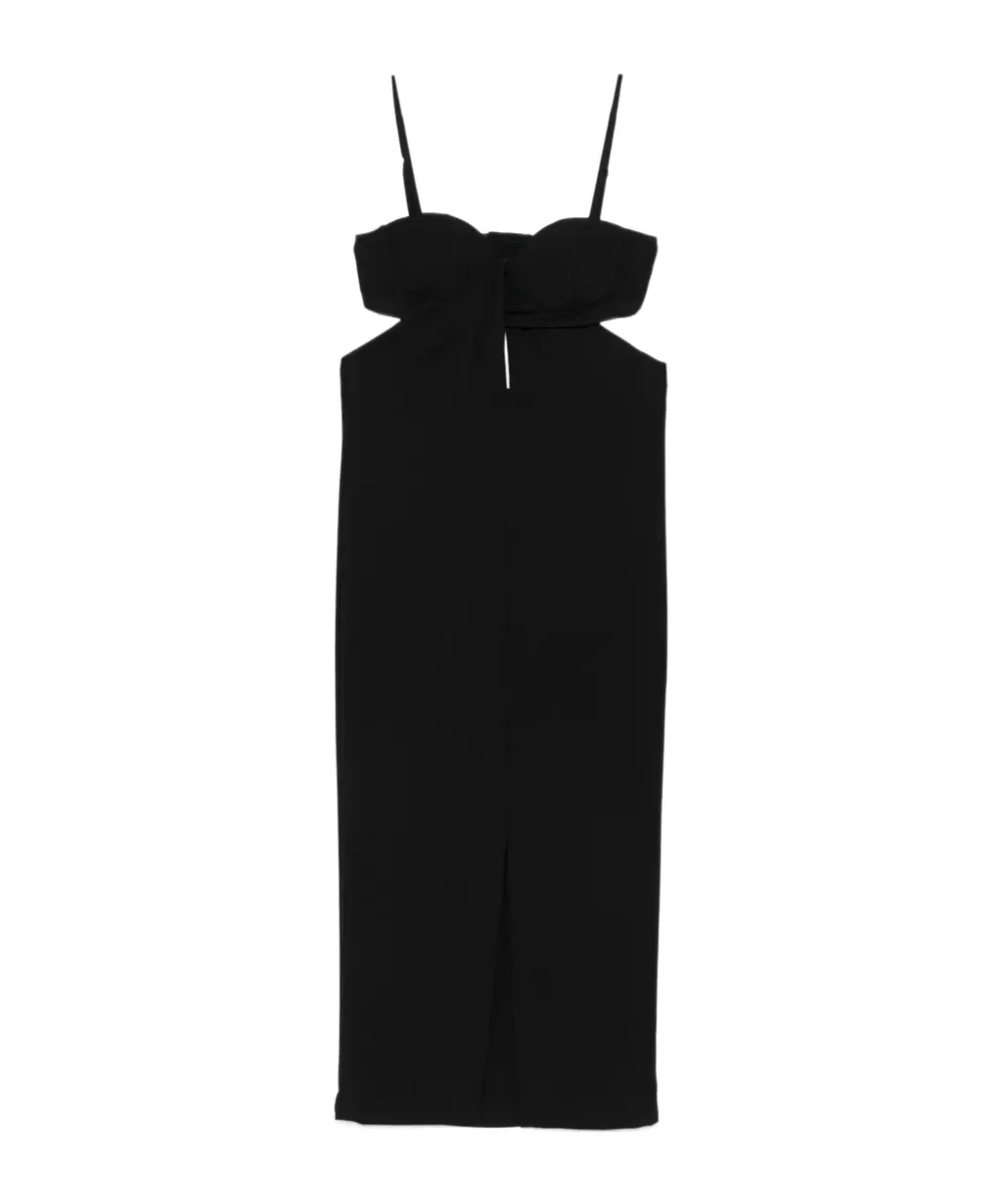 Cut-Out Twist-Front Dress