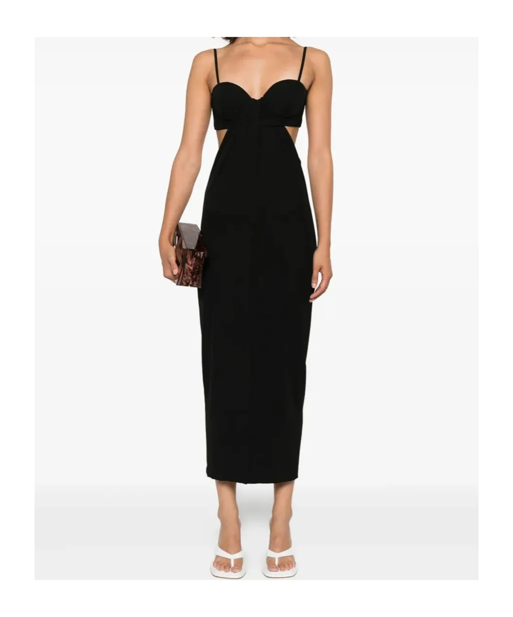 Cut-Out Twist-Front Dress