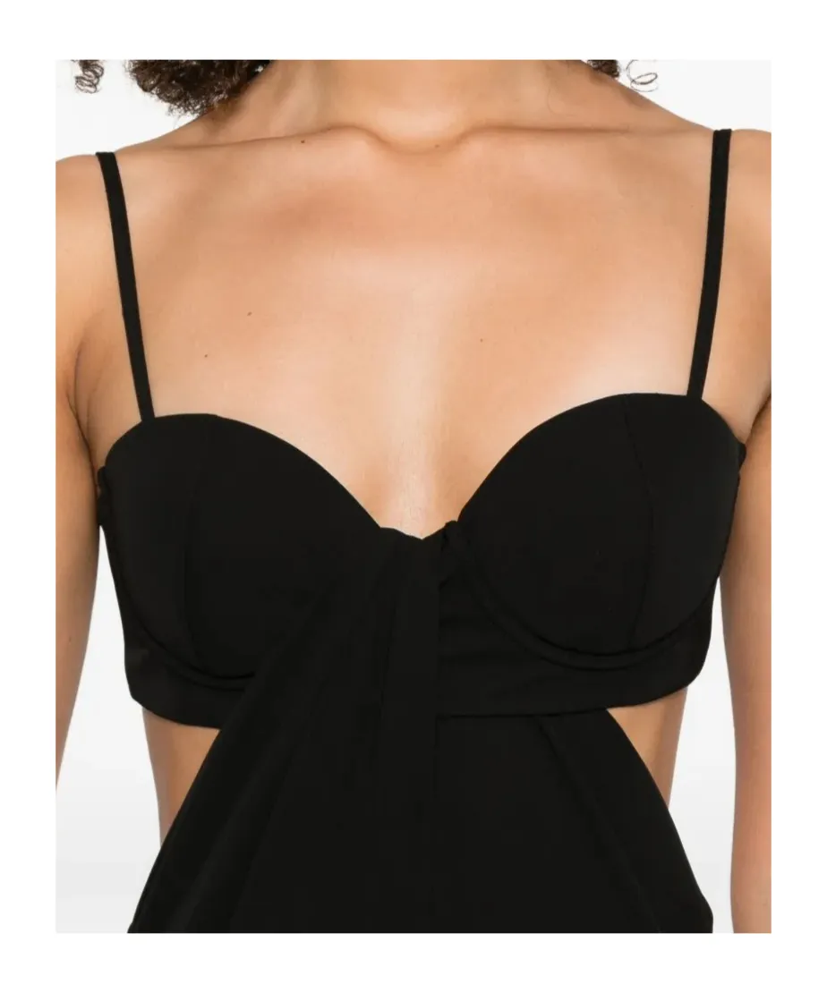Cut-Out Twist-Front Dress