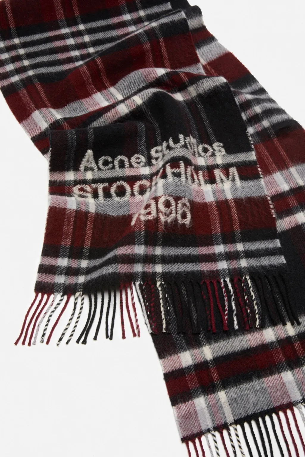 Plaid Logo Scarf
