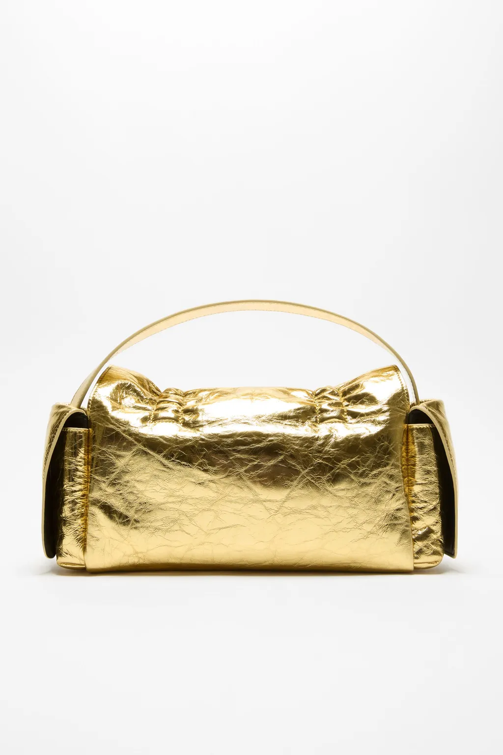 Drawstring Leather Shoulder Bag