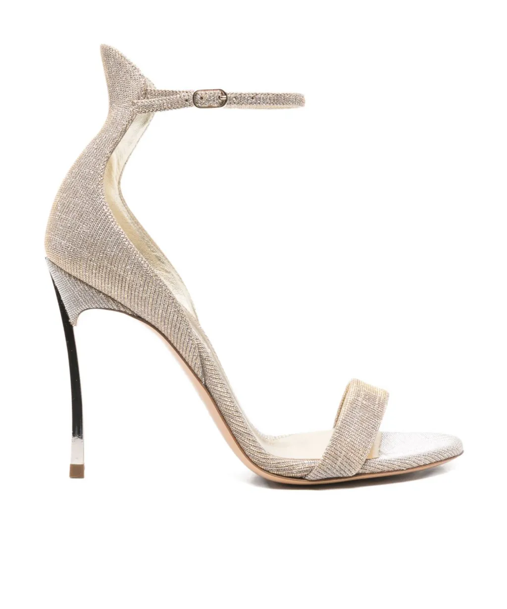 Round-Toe High-Heeled Sandals