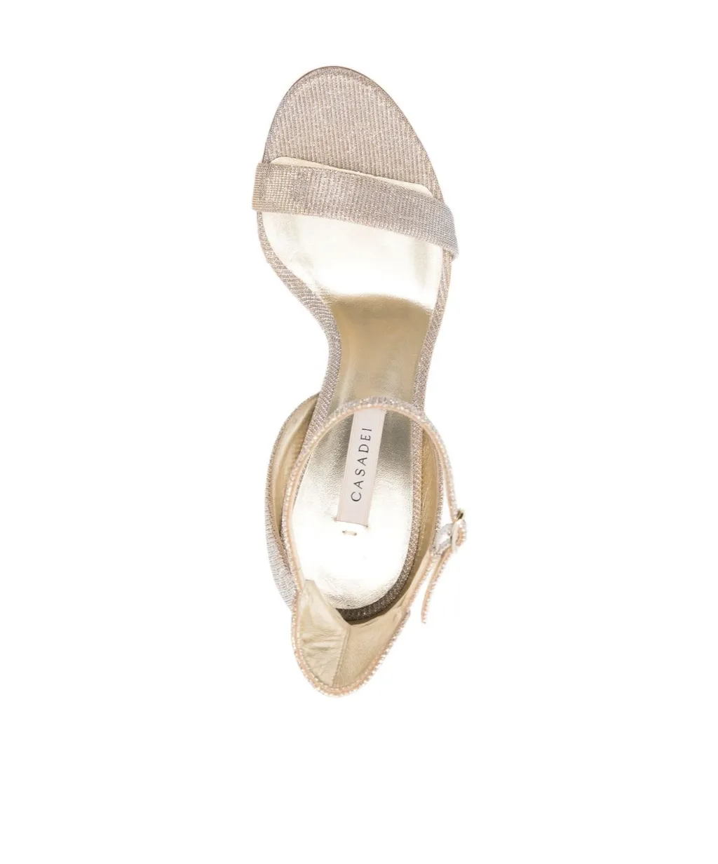 Round-Toe High-Heeled Sandals
