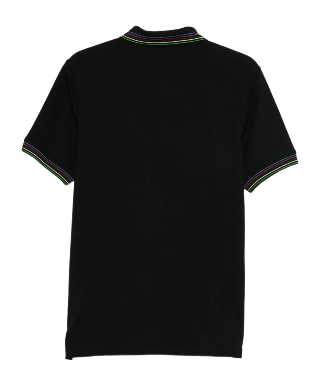 Striped Collar Polo Shirt
