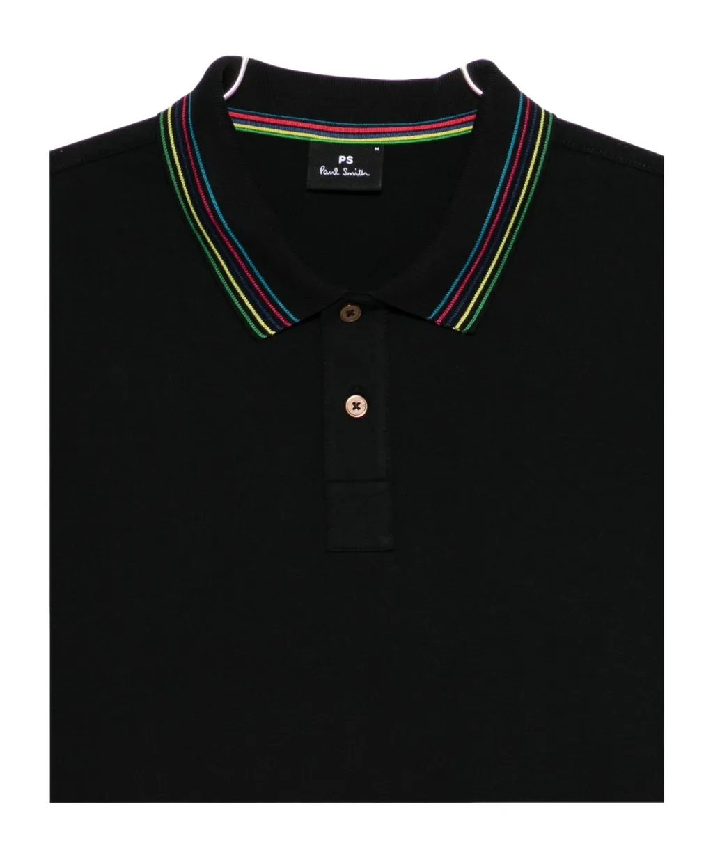 Striped Collar Polo Shirt