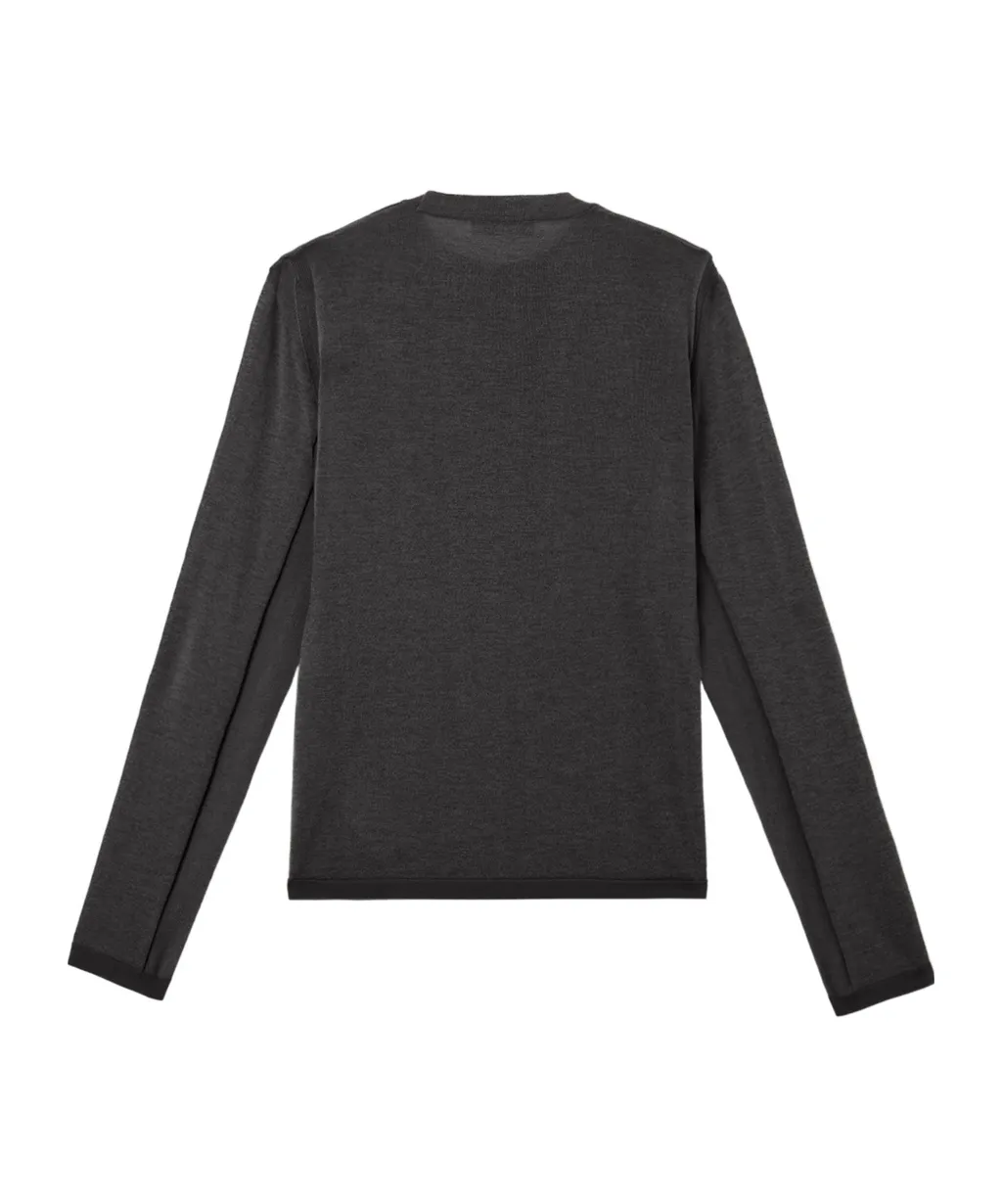 Crewneck Jumper With Elasticated Trims