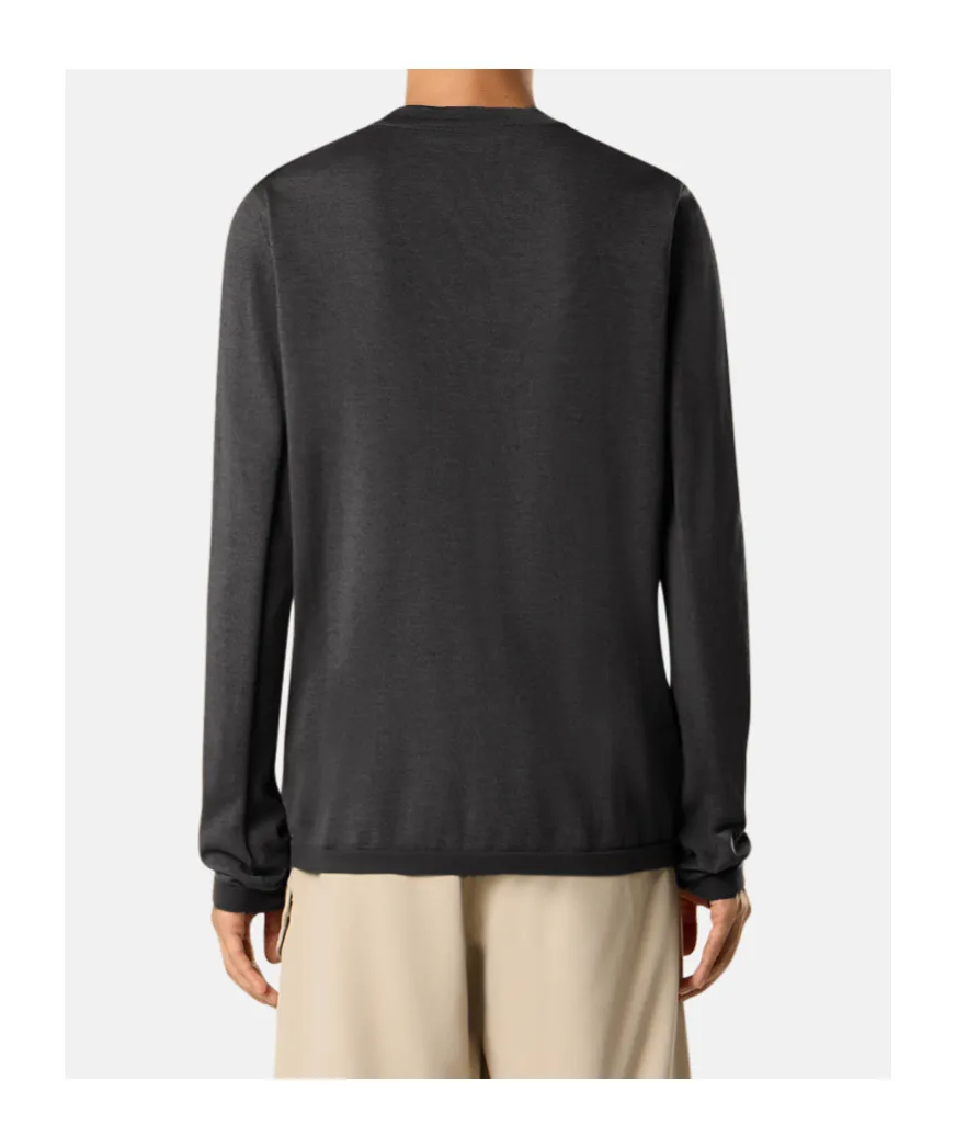 Crewneck Jumper With Elasticated Trims