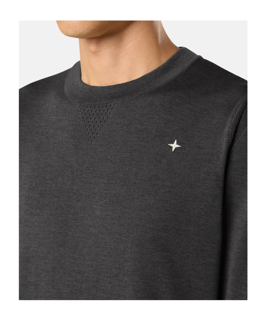 Crewneck Jumper With Elasticated Trims
