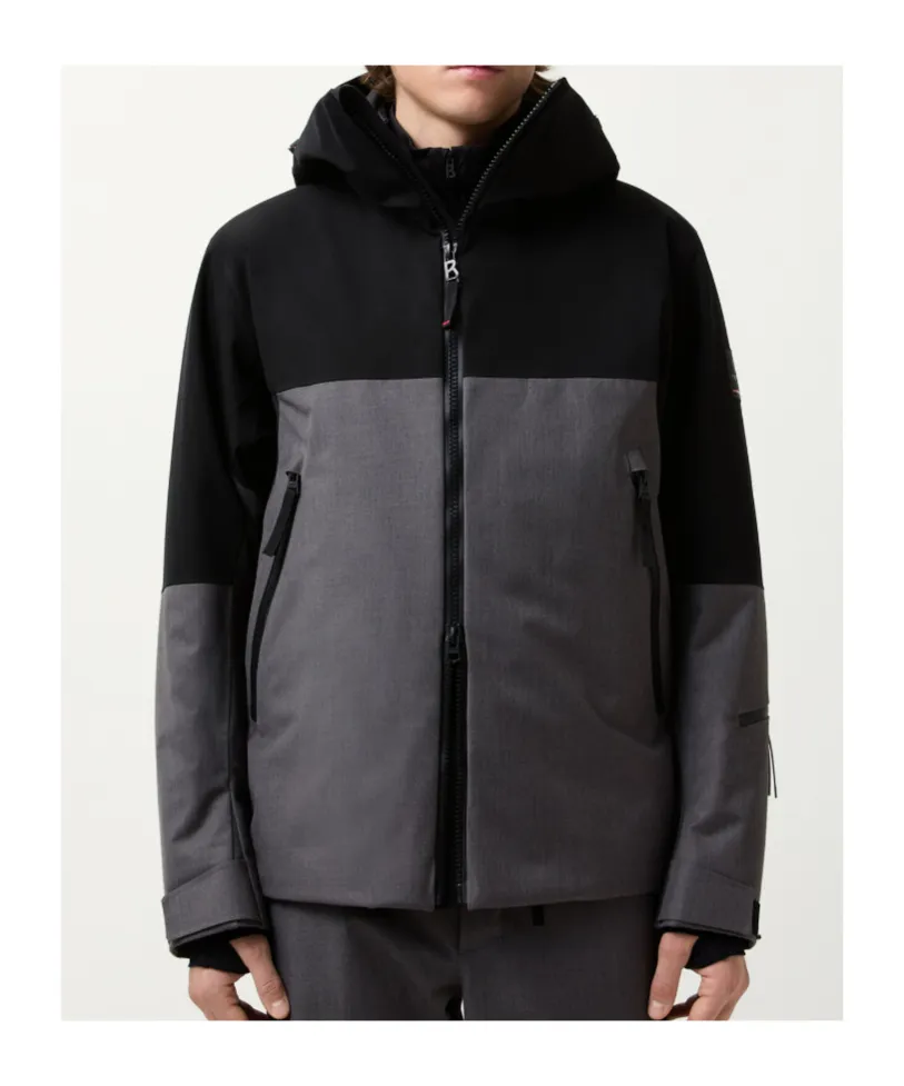 Dyre Ski Jacket In Grey/Black