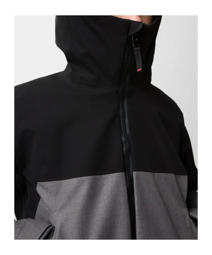 Dyre Ski Jacket In Grey/Black