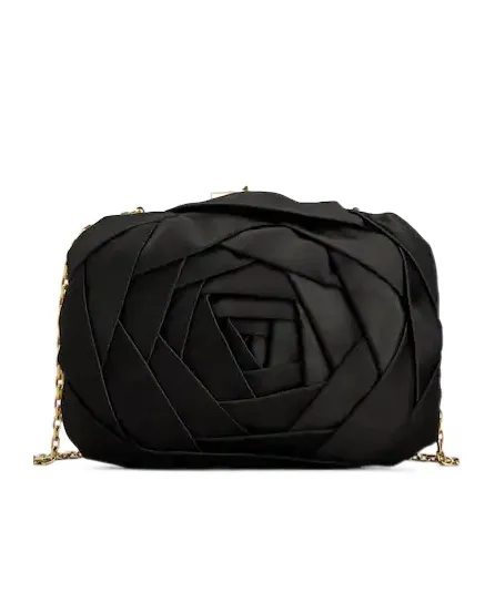 Rose-Motif Chain Mini Bag