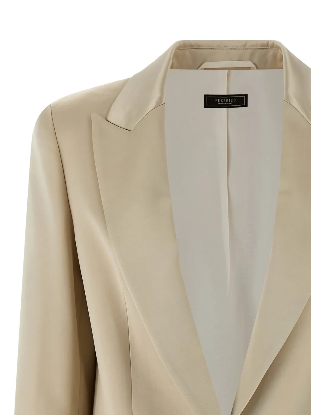 Peserico Single-Breasted Satin Blazer
