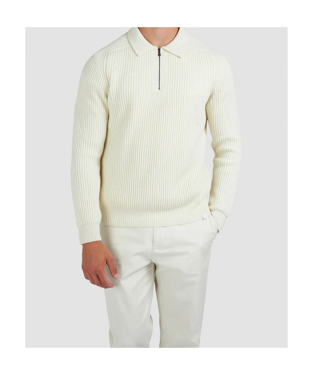 Zip Wool Polo Shirt