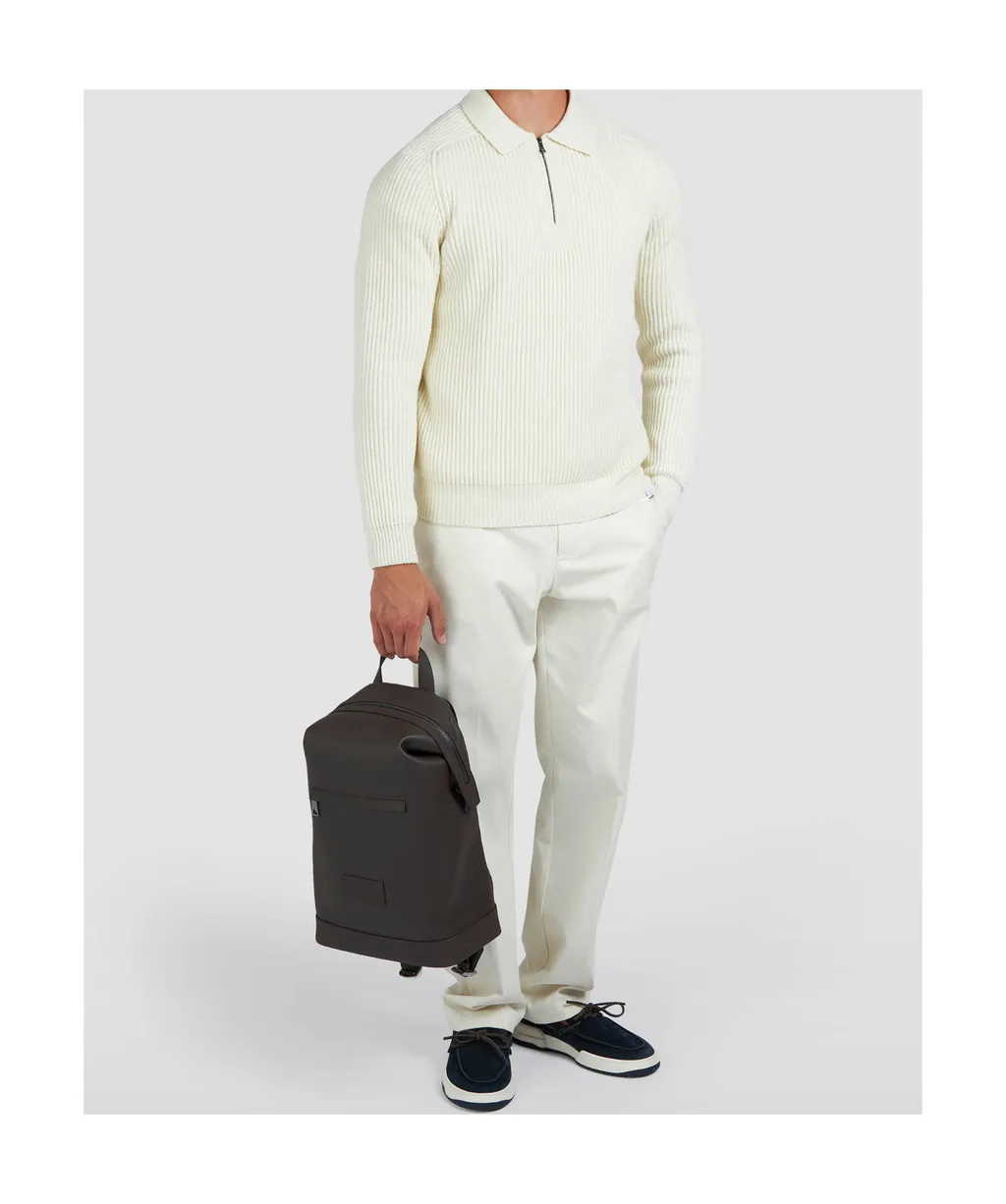 Zip Wool Polo Shirt