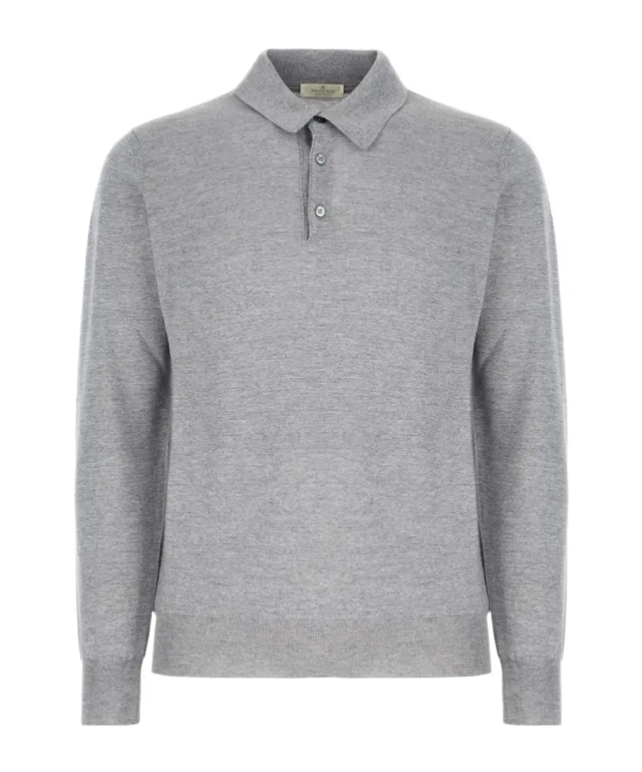 Long-Sleeved Polo Shirt