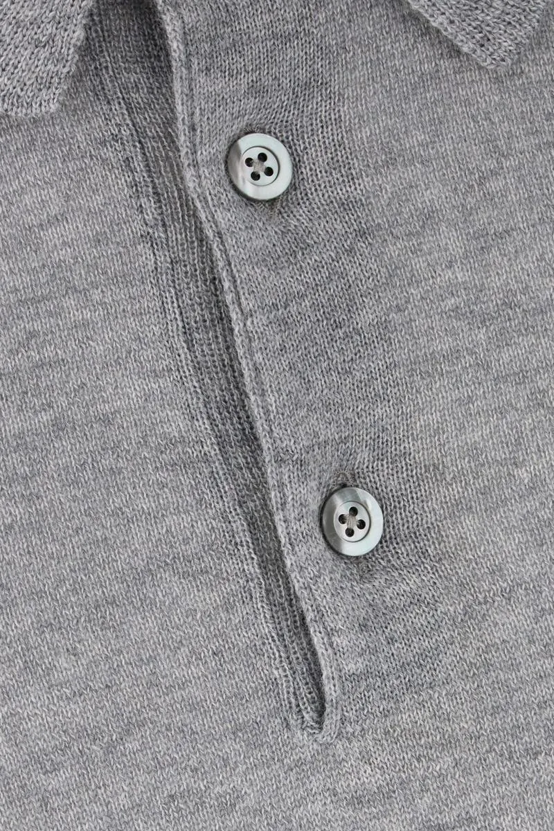 Long-Sleeved Polo Shirt