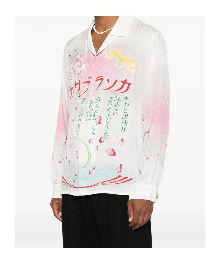 Casablanca Printed Satin Shirt