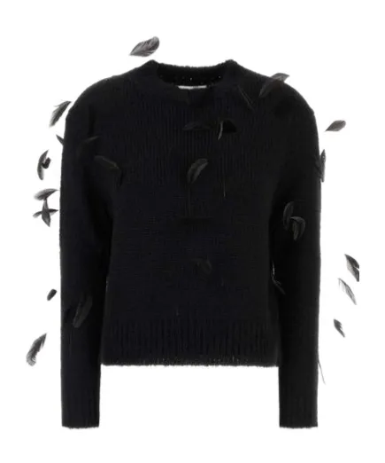 Jil Sander Feather Embellished Sweater
