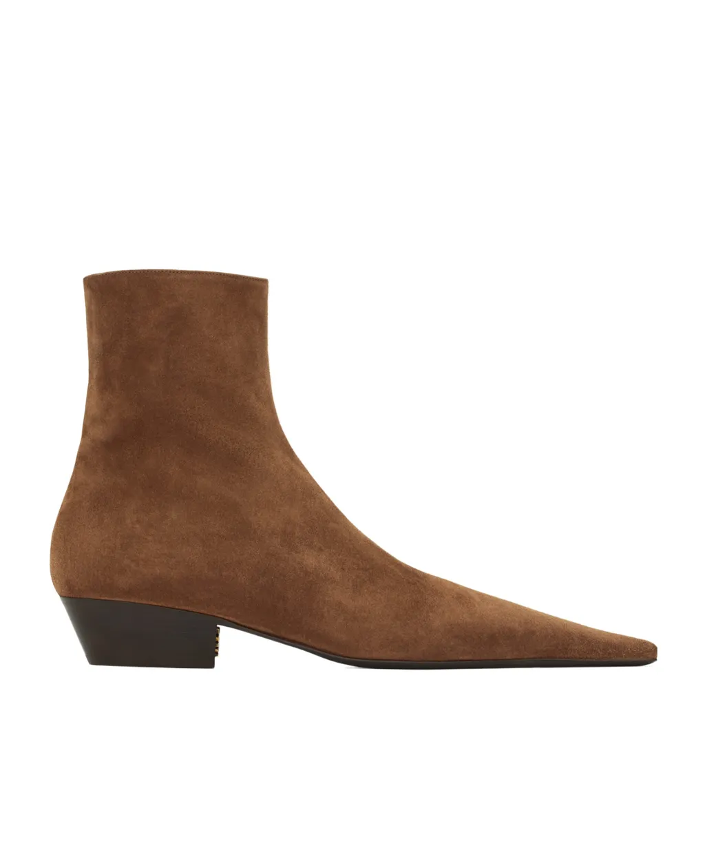 Saint Laurent Jill Pointed Toe Booties