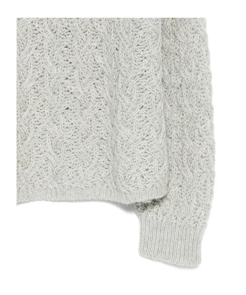 Openwork Knitted Sweater